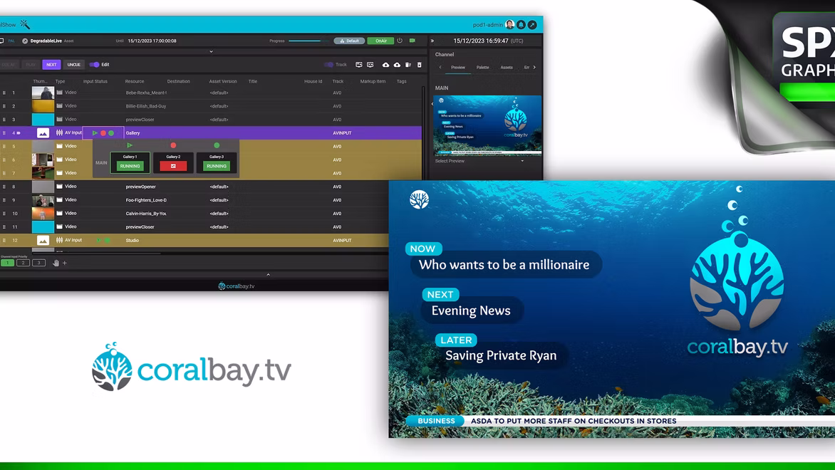 Cover image for Coralbay.tv integrates SPX Graphics