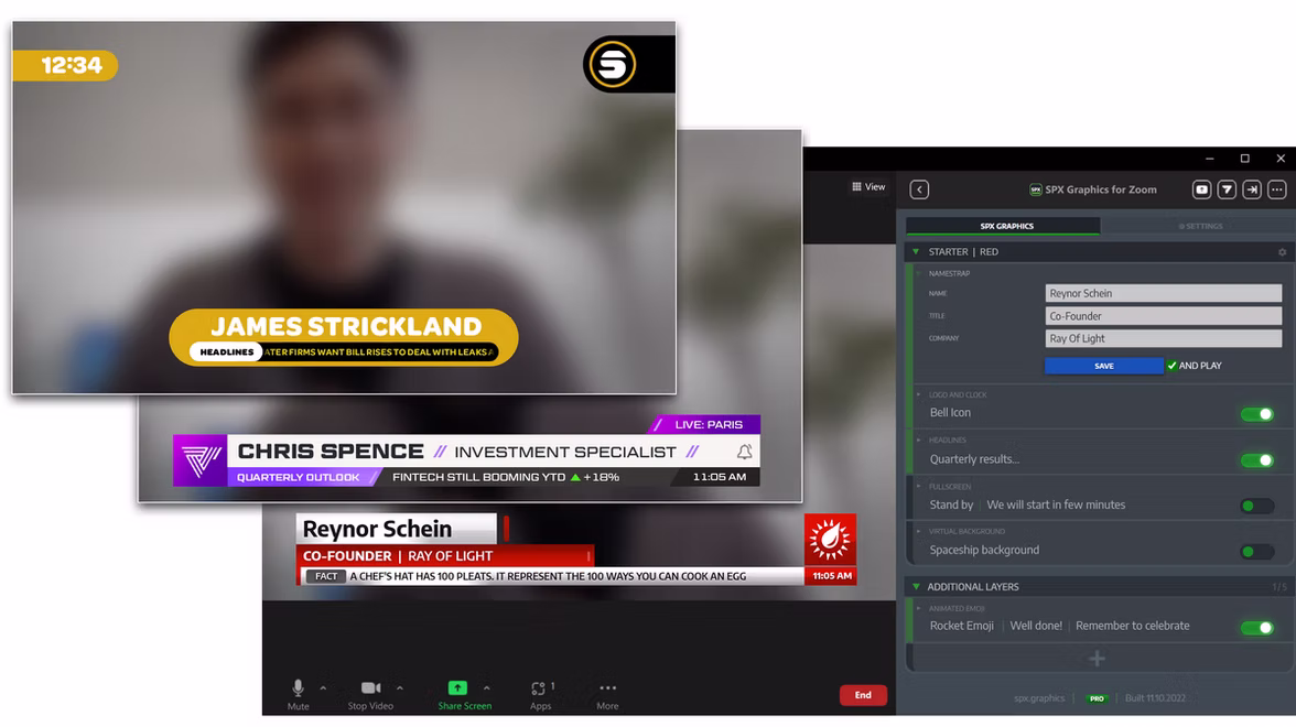 Cover image for Global enterprises improve their collaboration experience by implementing SPX Graphics for Zoom -app