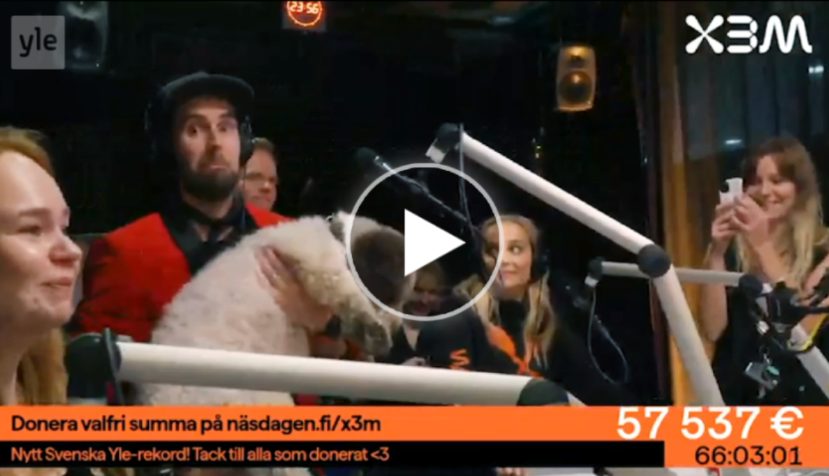 Yle visual radio live stream with SPX Graphics
