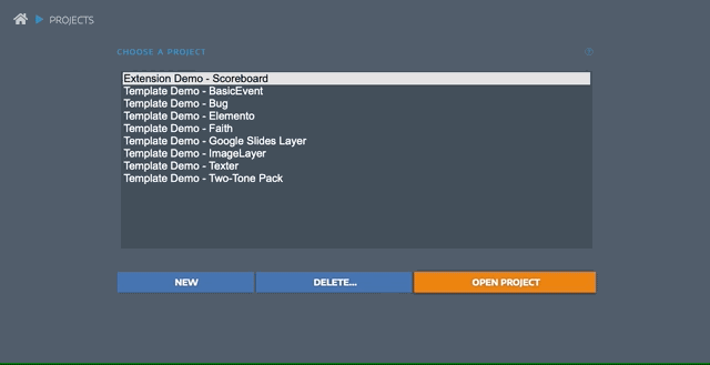 Animated preview of SPX graphics templates