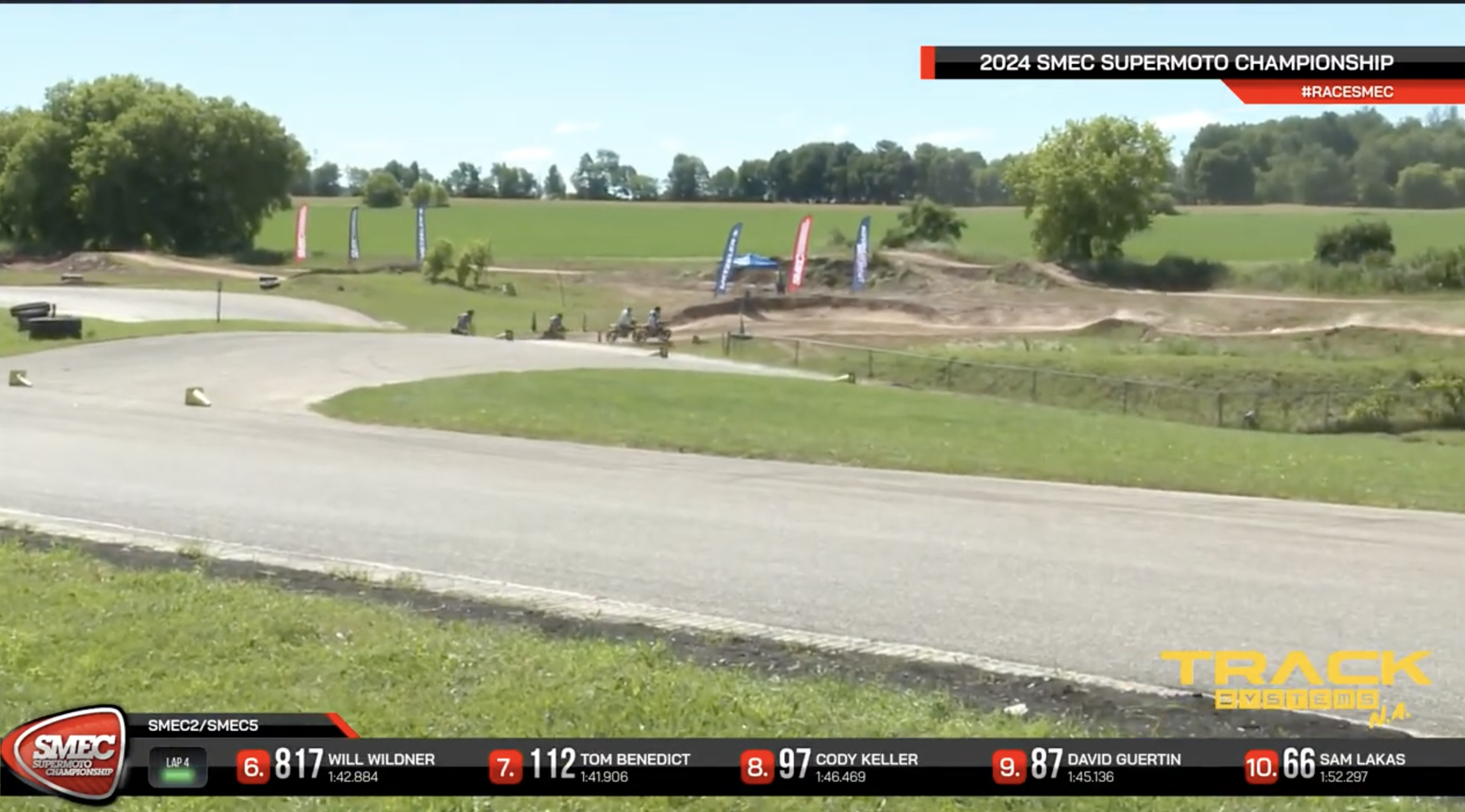 SMEC SuperMoto Championship graphics with SPX